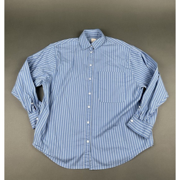 a new day Tops - A New Day Blue Long Sleeve Button Front Women's Small Casual Dress Shirt